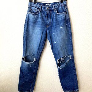 GRLFRND Jane Denim Medium Wash Womens Straight Jeans Ball of Confusion Sz 28